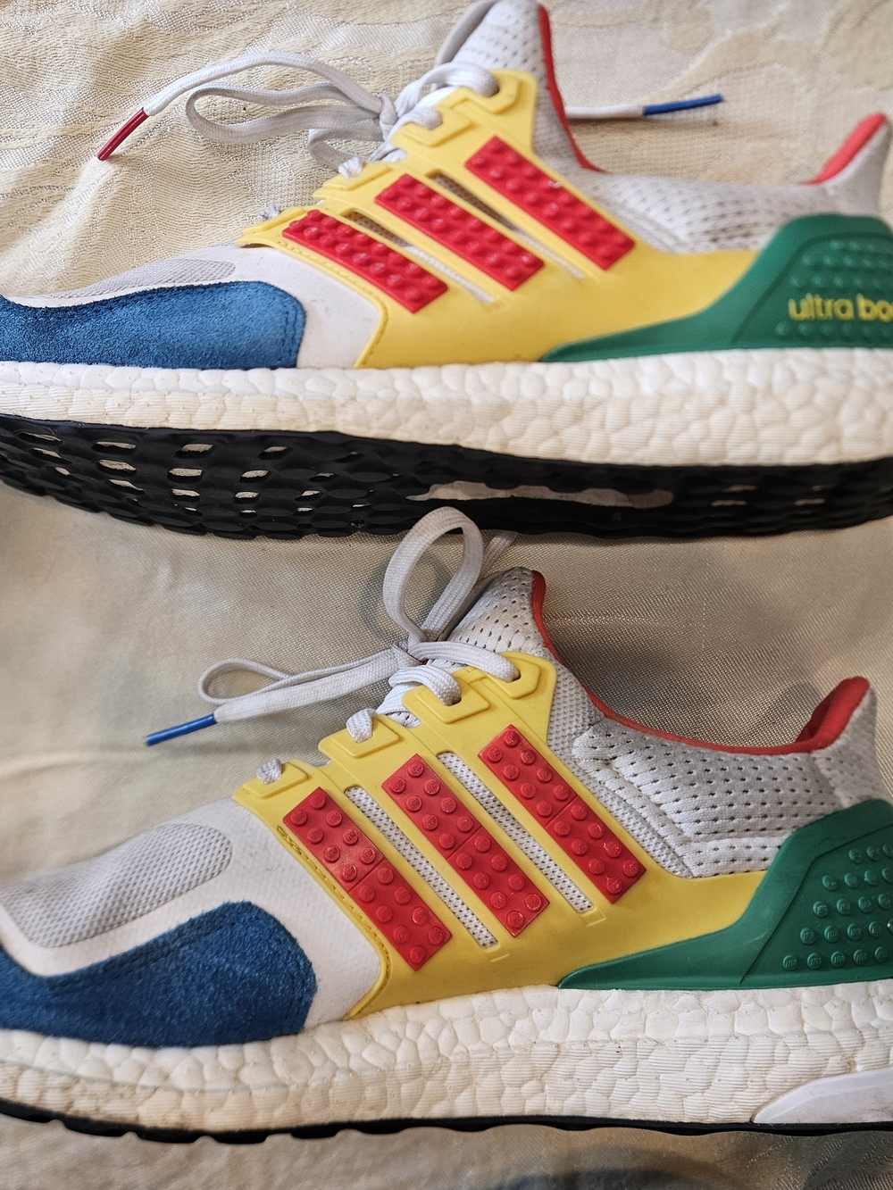 adidas Men's Multicolor LEGO Sneakers - Yellow/Red/Blue (Size 9.5)